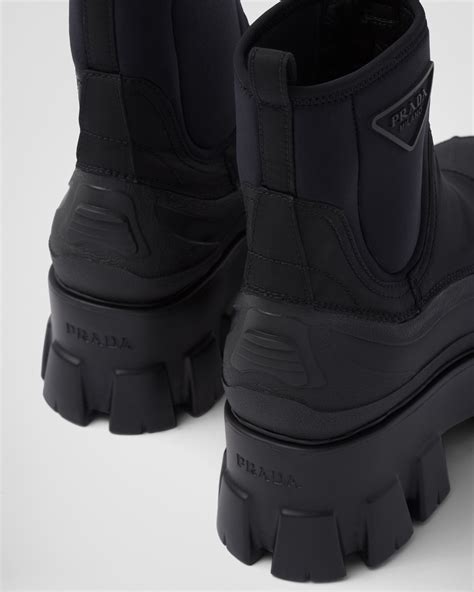 prada nylon monolith boots|prada monolith gabardine boots.